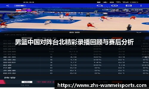 男篮中国对阵台北精彩录播回顾与赛后分析